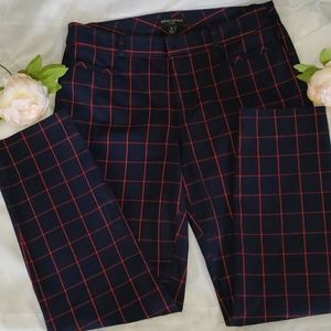 Banana Republic Sloan navy and red pants